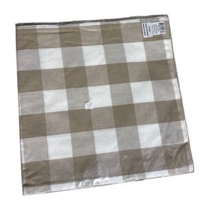 Wicklow Check Natural Table Runner 13x54 Made in India
